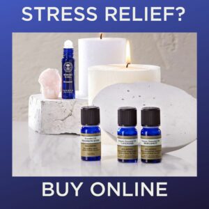 Natural herbal remedies for stress available at The Health Dispensary in Neath from Neal’s Yard Remedies Organic