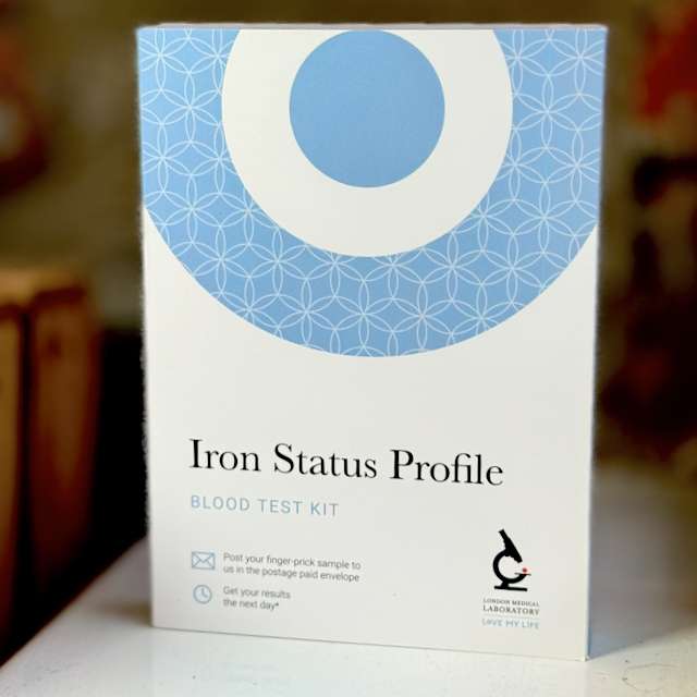 Iron Status Profile Blood Test Kit – with optional Neath clinic blood draw